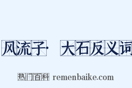 风流子·大石反义词是什么意思的图片